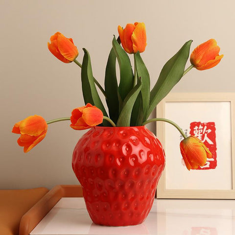 Home Dried Strawberry Vase Living Room